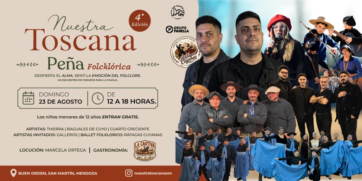 Entradas para PEÑA FOLCKLORICA en Mendoza